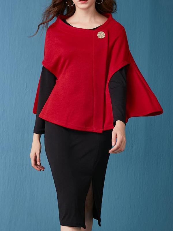 Long sleeve Round neck knit suit Bodycon Dresses