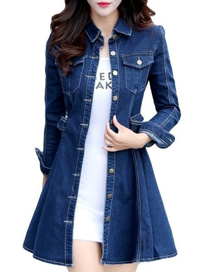 Stylish Flap Pockets Lapel Trench-Coat