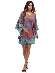 Floral Printed Loose Mini Dress
