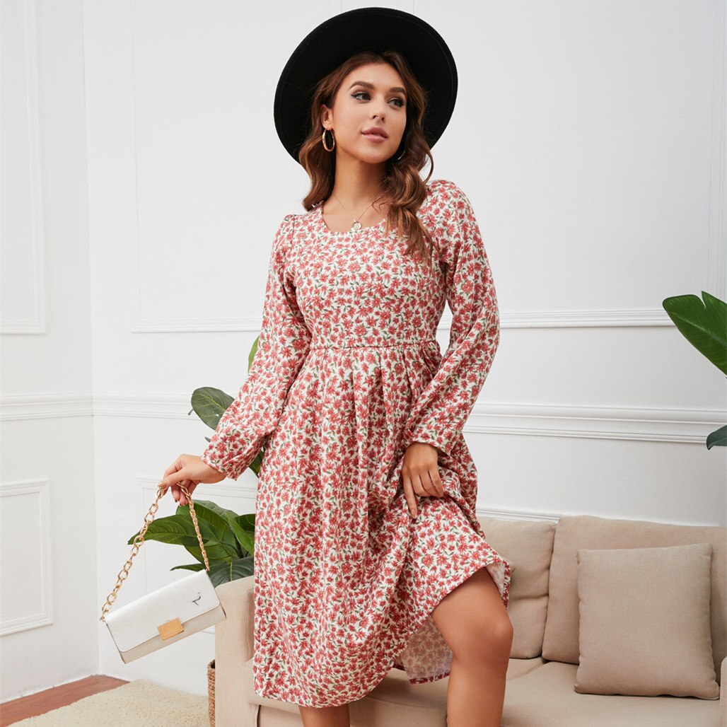 Causal All Match Floral Dress