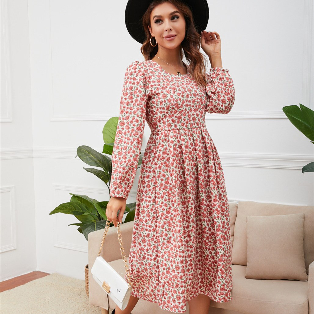 Causal All Match Floral Dress