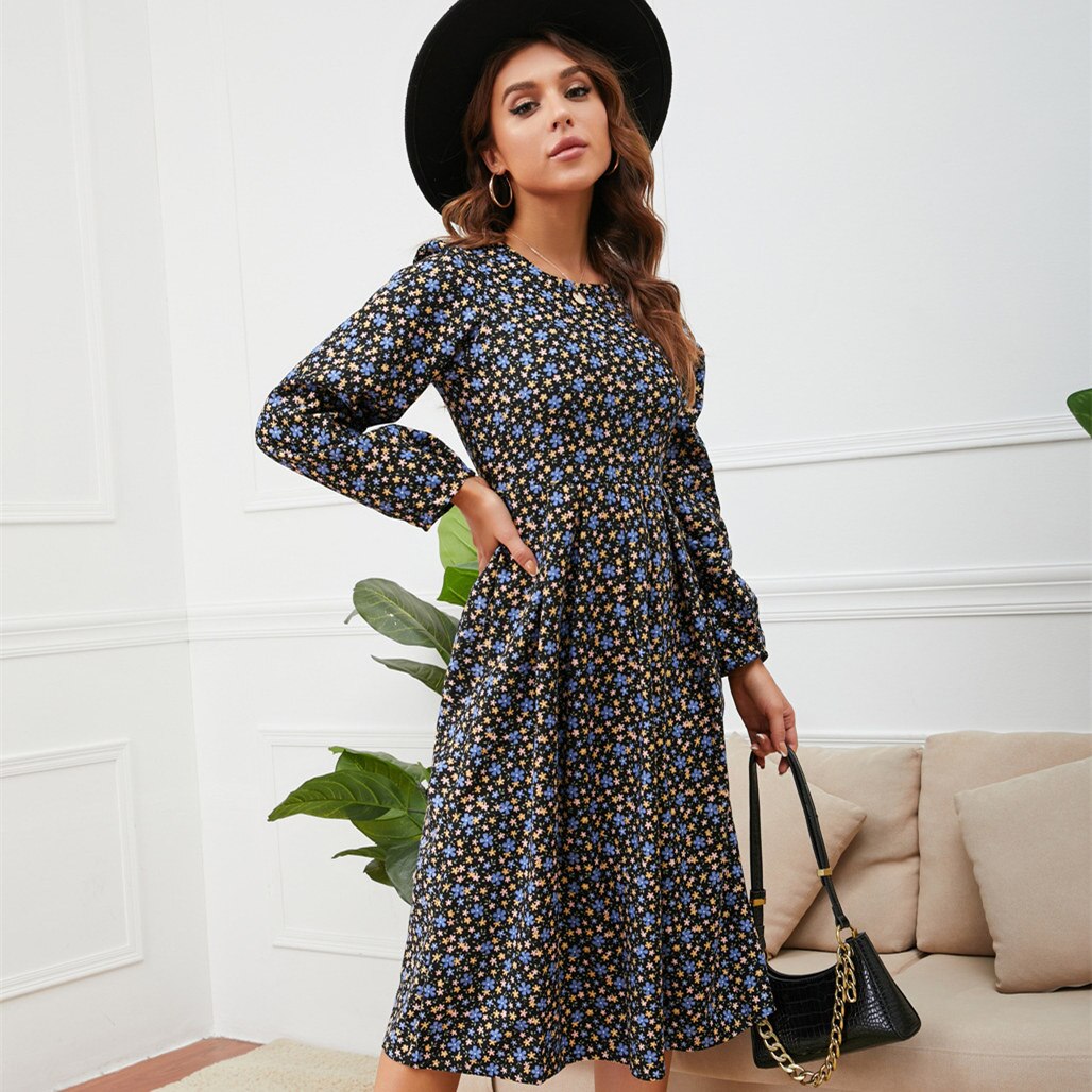 Causal All Match Floral Dress