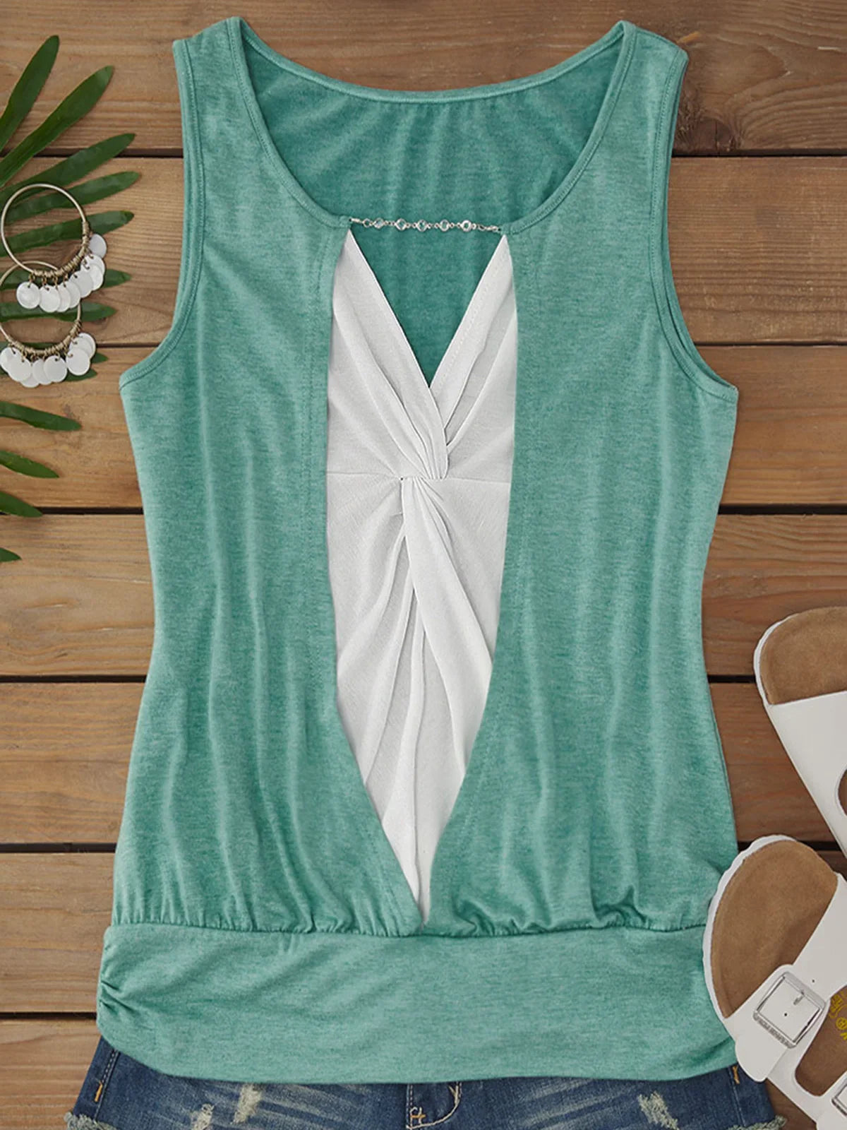 Charming Street Style Sleeveless Tank Top