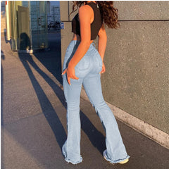 Fashion Denim Flared Casual S-2XL 's Jeans