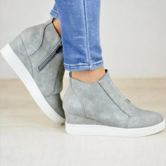 Leisure inside high single shoes elastic large size sneakers