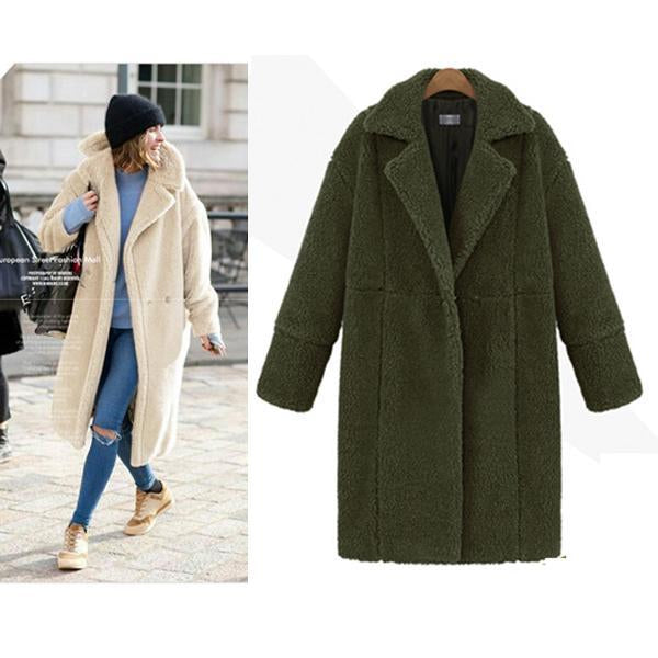 Thick Woolen Coats Blends Jackets Slim Casual Overcoat