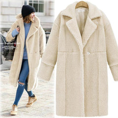 Thick Woolen Coats Blends Jackets Slim Casual Overcoat