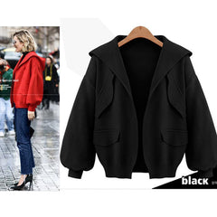Hooded Simple Fashion Cardigan Coat