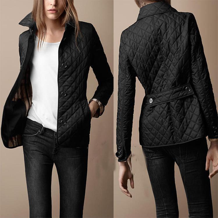 Lapel Single Breasted Slim Warm Cotton Clothin Coat