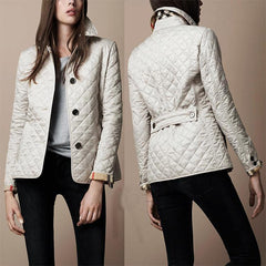 Lapel Single Breasted Slim Warm Cotton Clothin Coat
