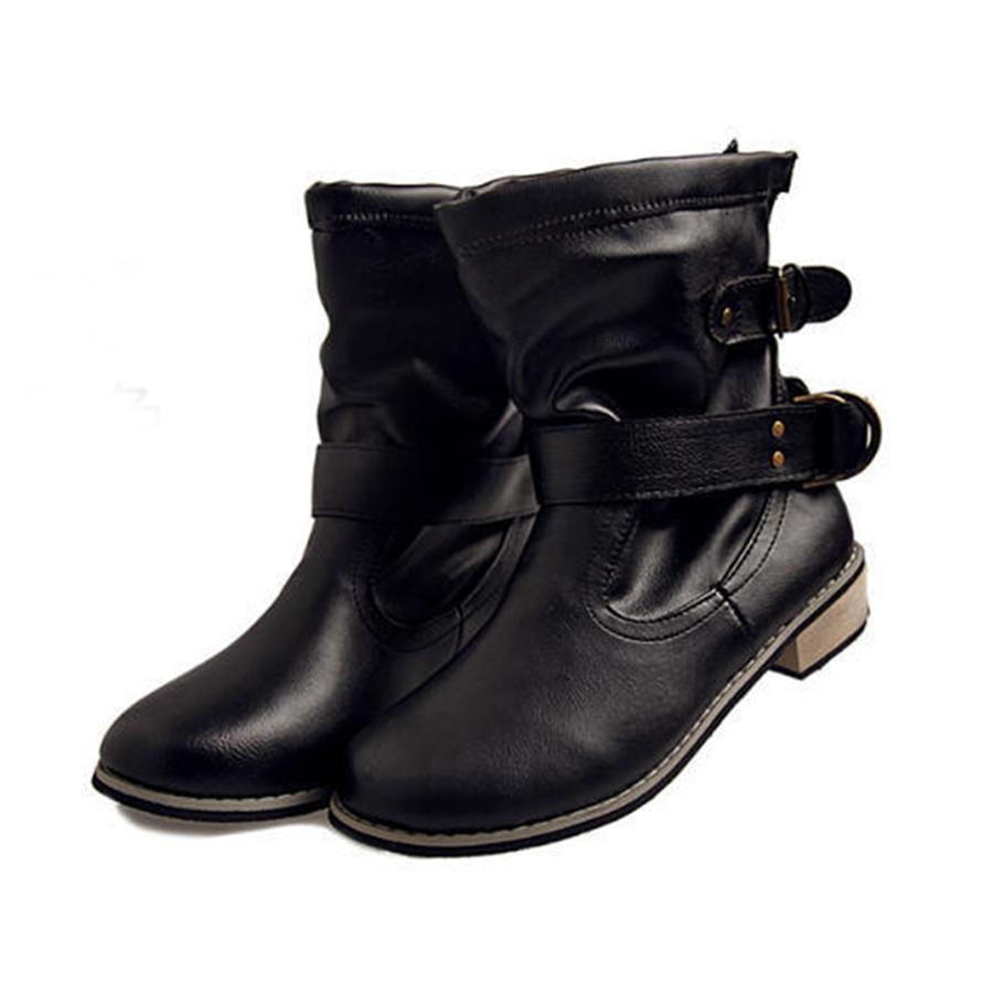 Flat  Round Toe Flat Boots