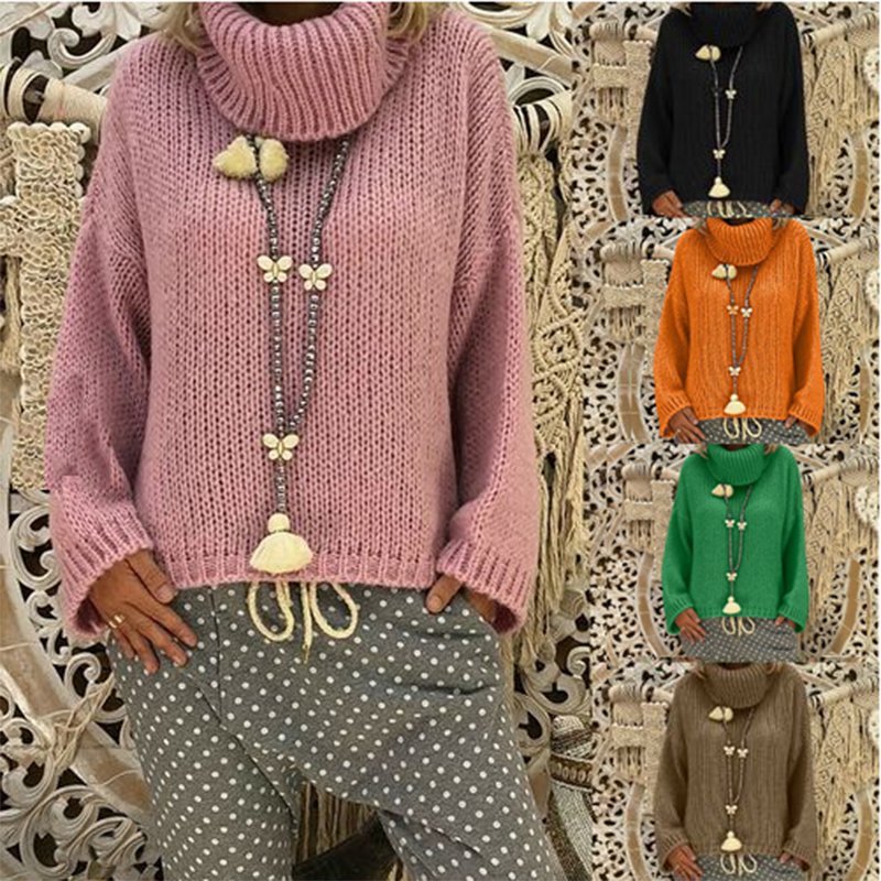 Fashionable And Casual Easy Turtleneck Sweater