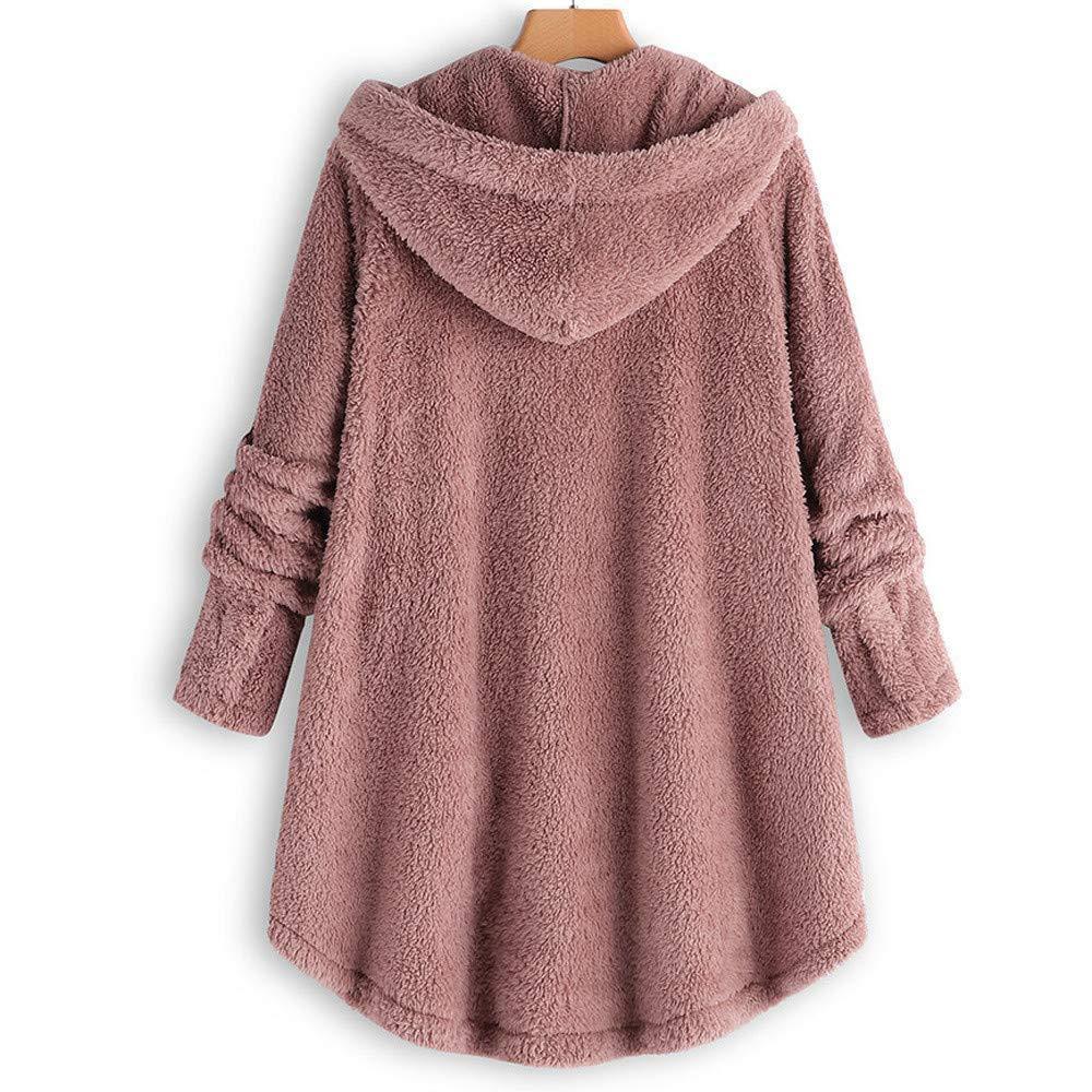 Hooded Long Sleeve Button Asymmetrical Hem Coats