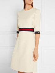 Three Colors Elegant Woman Skater Dress