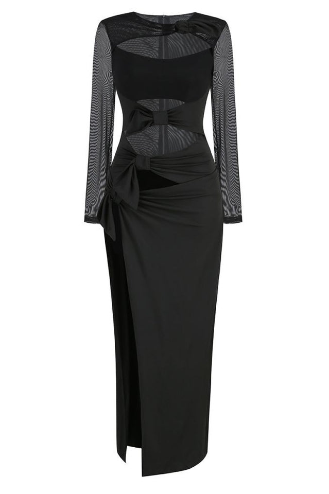 Cutout Crêpe Gown