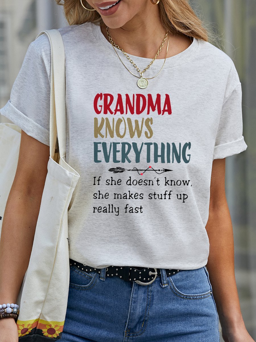 Grandma Knows Everything Women's T-Shirts
