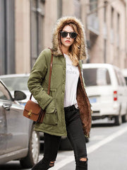 Hooded Warm camoFleece Winter Coats