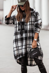 Trend Forecast Plaid Hooded Coats