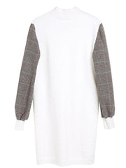 High Collar Fashion Woman Shift Dress