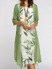 Holiday Suits women printed elegant long dresses