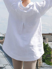 Stylish V neck Plain Women Blouses