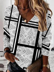Letter Shirts & Tops Women long sleeve T-shirts