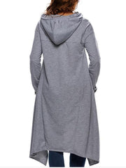Hoodies Long sleeve Irregularity Body grading Sweatshirts