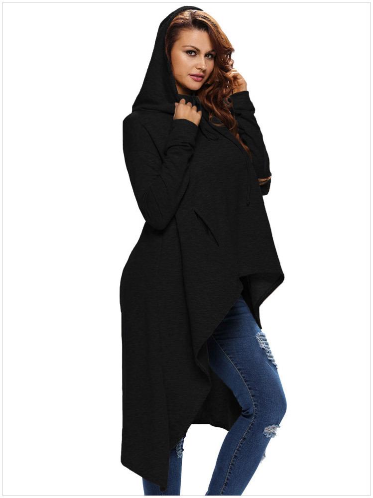 Hoodies Long sleeve Irregularity Body grading Sweatshirts