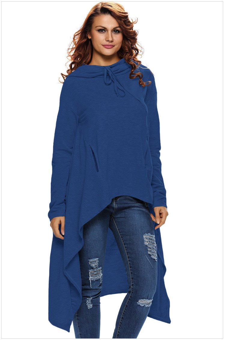 Hoodies Long sleeve Irregularity Body grading Sweatshirts