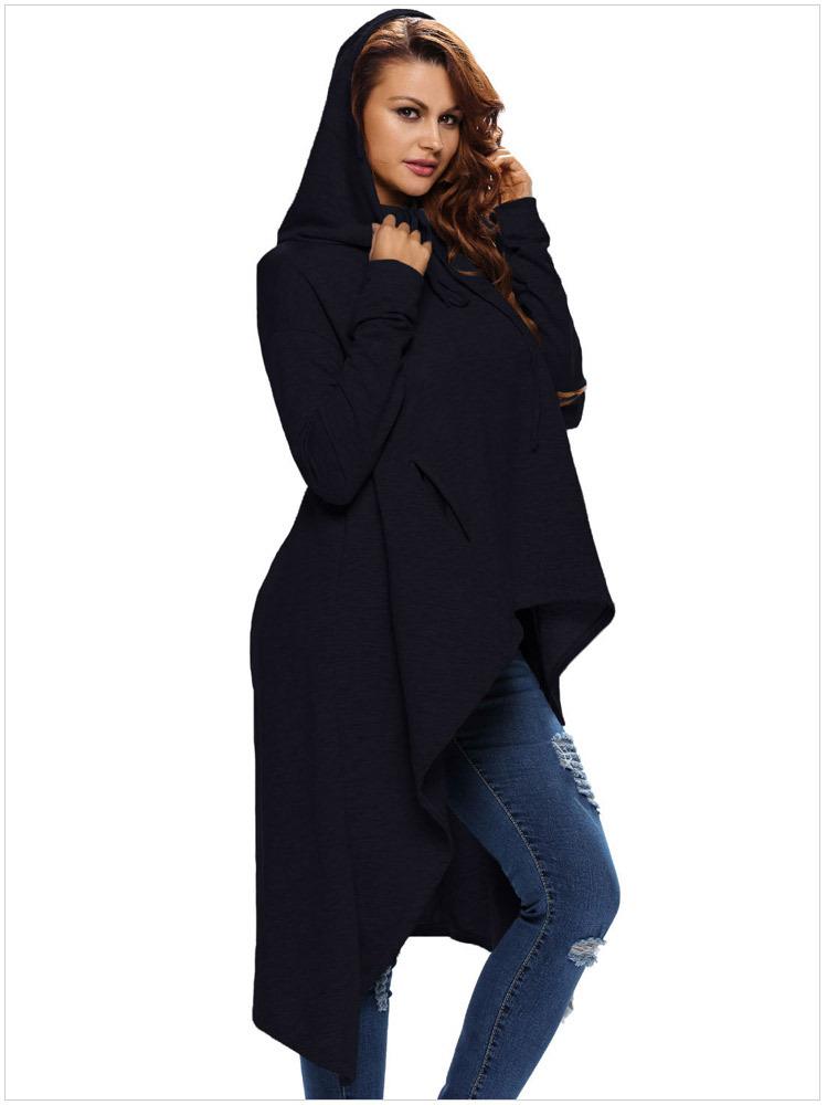 Hoodies Long sleeve Irregularity Body grading Sweatshirts
