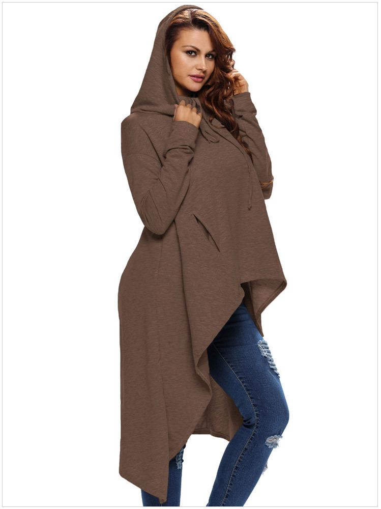 Hoodies Long sleeve Irregularity Body grading Sweatshirts