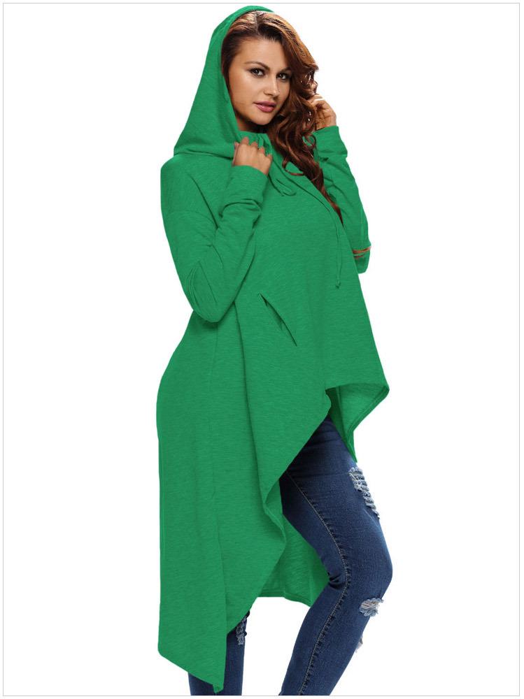 Hoodies Long sleeve Irregularity Body grading Sweatshirts