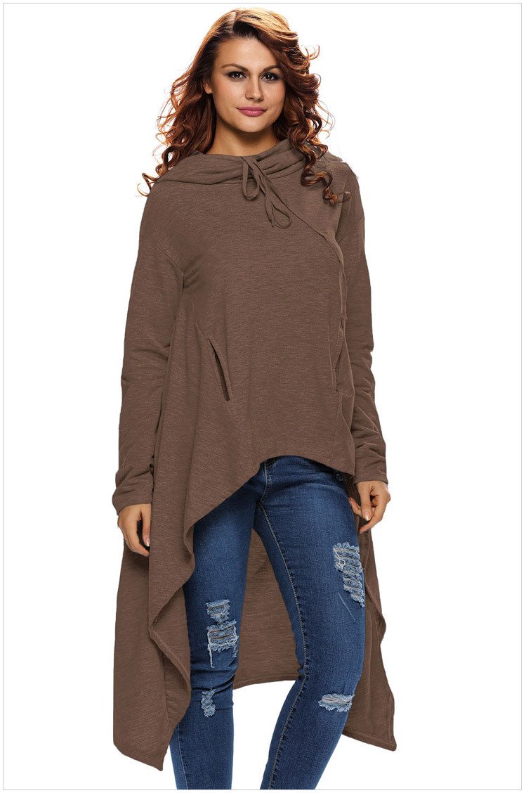 Hoodies Long sleeve Irregularity Body grading Sweatshirts
