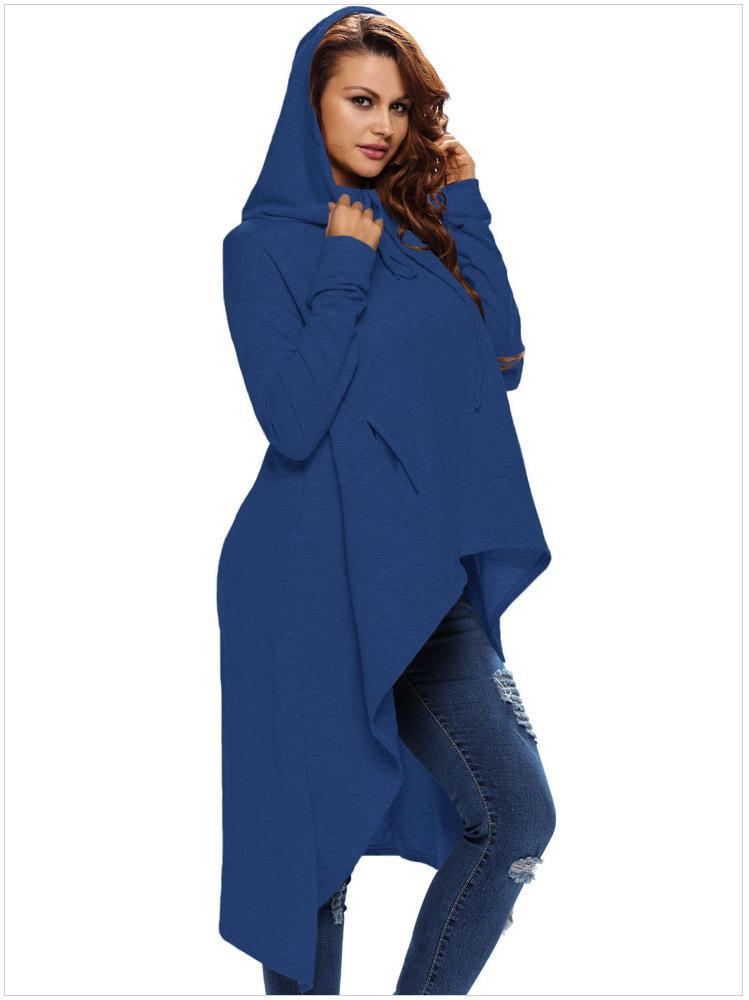 Hoodies Long sleeve Irregularity Body grading Sweatshirts