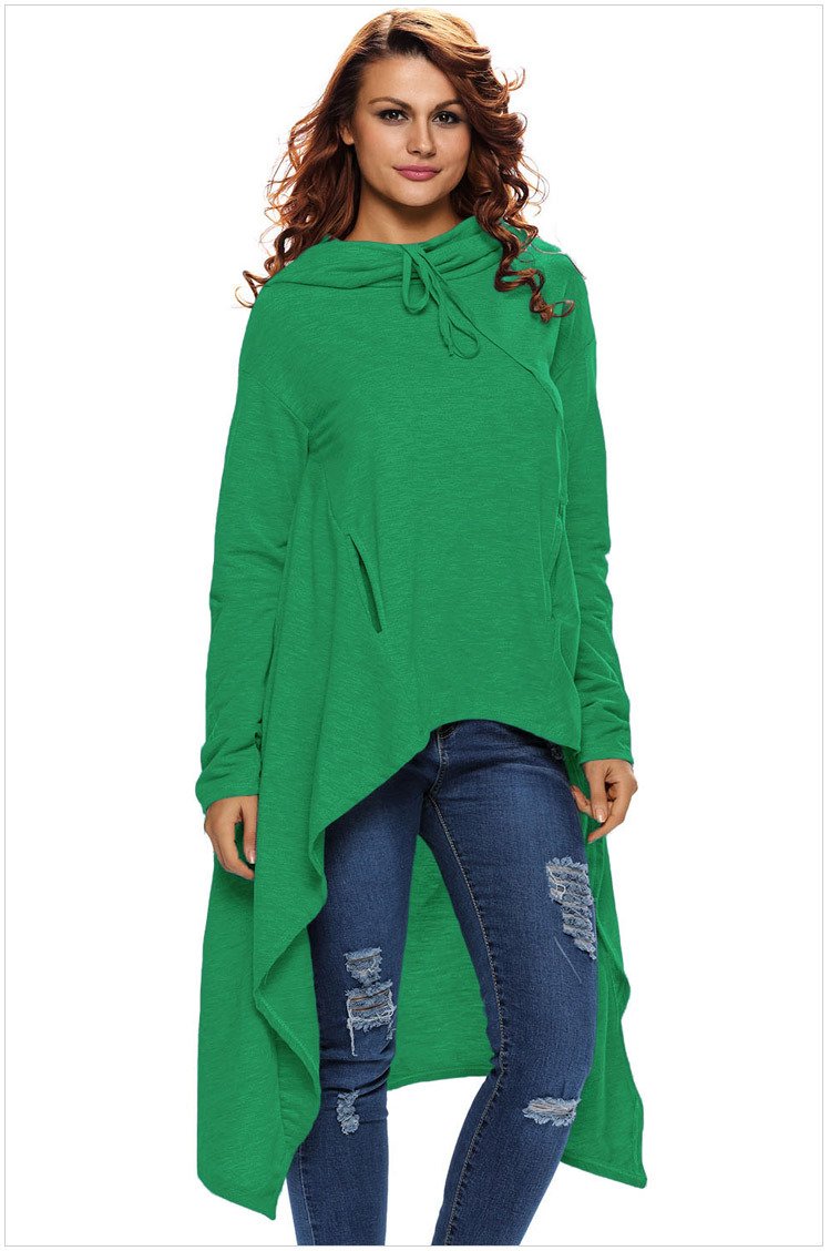 Hoodies Long sleeve Irregularity Body grading Sweatshirts