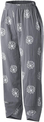 Capri Dandelion Pants for Summer Beach Elastic Waist Cropped Pants