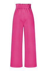 All-Matching Belted Wide-Leg Trouser