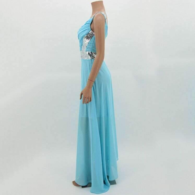 Fashion Sequin Chiffon Evening Dresses