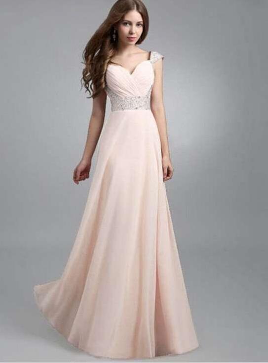 Fashion Sequin Chiffon Evening Dresses