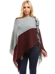 Knit Tassels Cape Lace coat