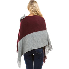 Knit Tassels Cape Lace coat