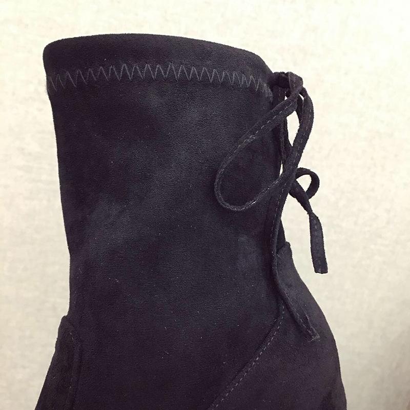 Fashion Round Toe Heel Martin Boots