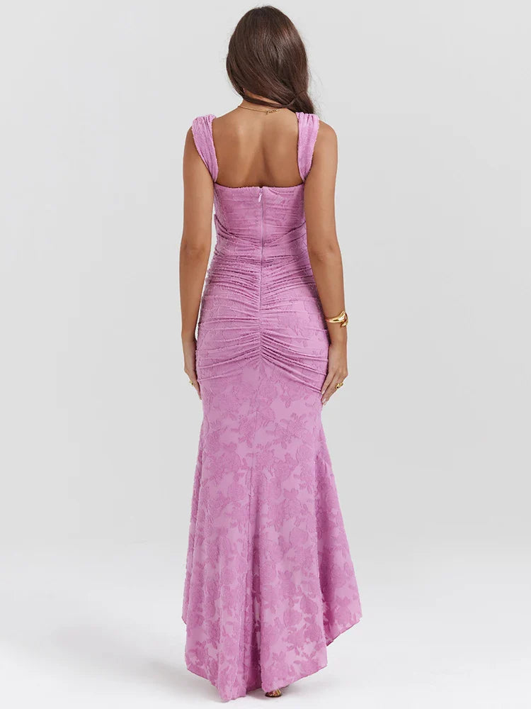 Zipper Bodycon Female Elegance Party Maxi Dress