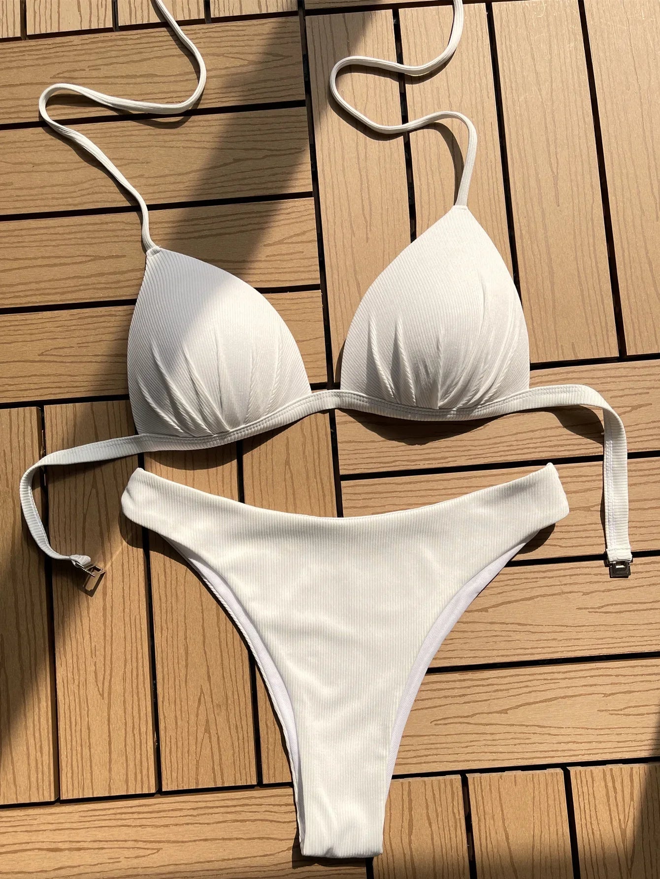 Hard-Cup Triangle Bikini Set