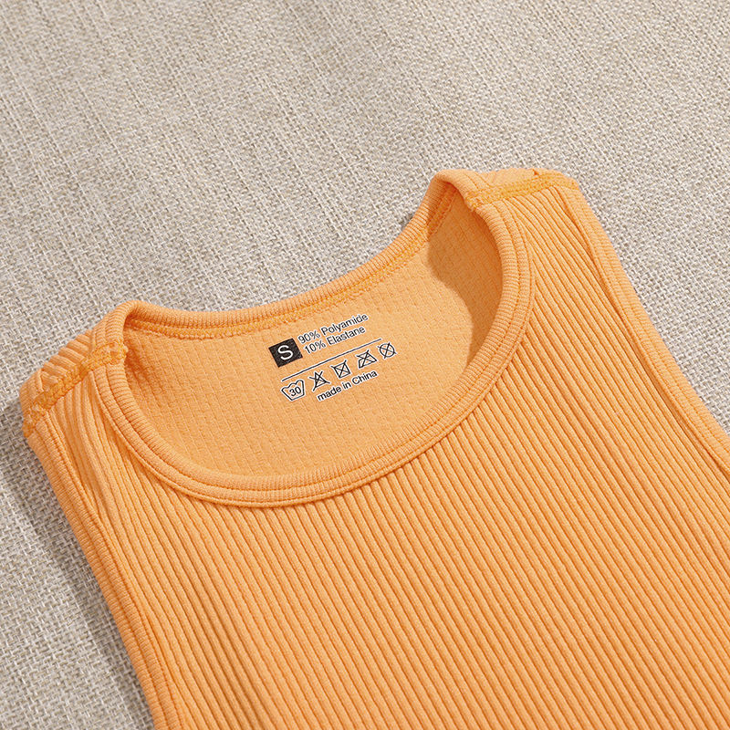 Solid Basic Seamless Streetwear Tank Tops