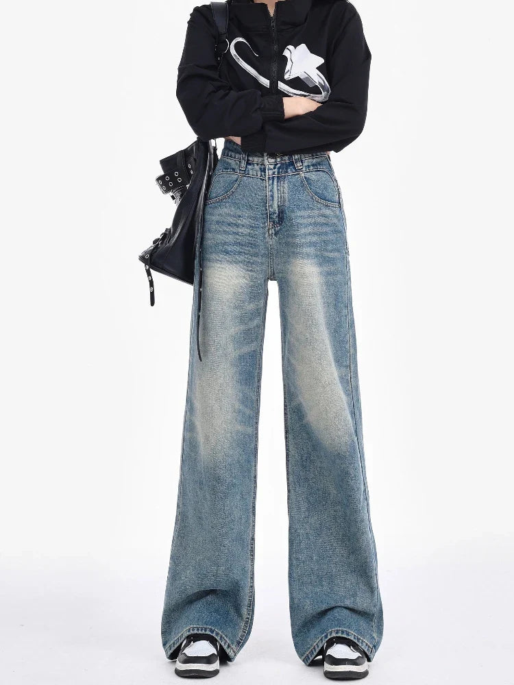 Fashion Wide Leg Streetwear Jeans