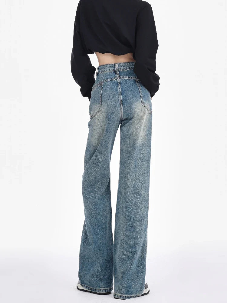 Fashion Wide Leg Streetwear Jeans