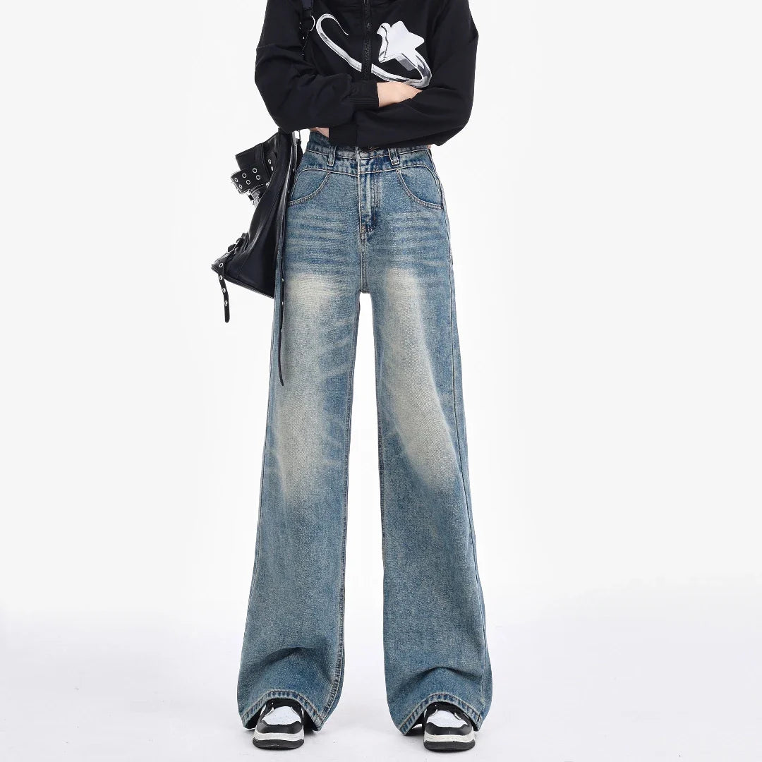 Fashion Wide Leg Streetwear Jeans