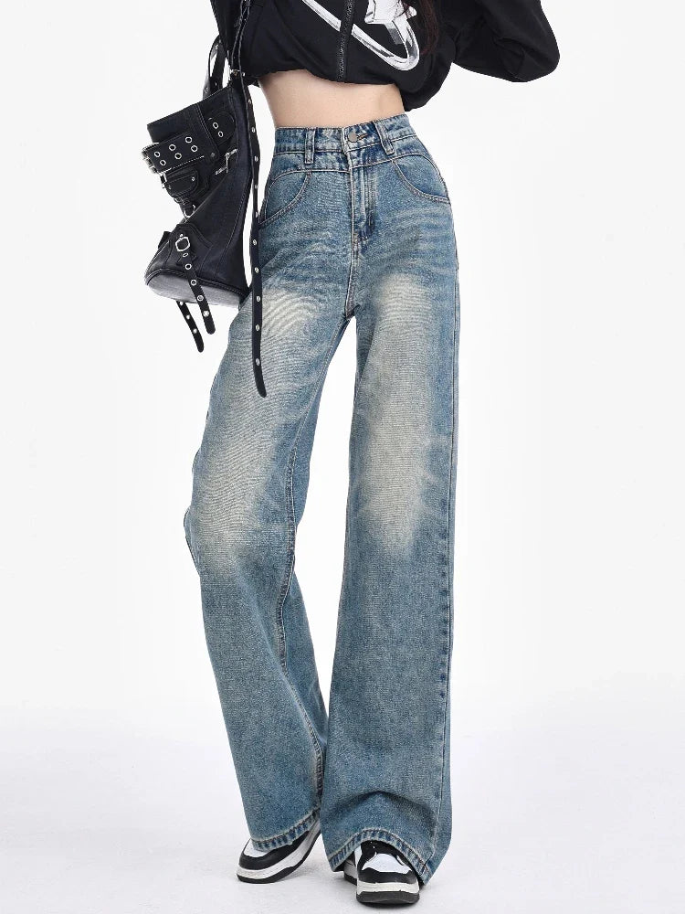 Fashion Wide Leg Streetwear Jeans