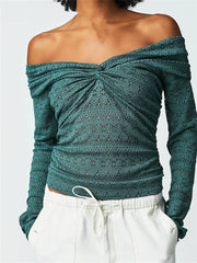 Lace Floral Fairy Grunge V Neck Ruched Solid Color  T-shirts